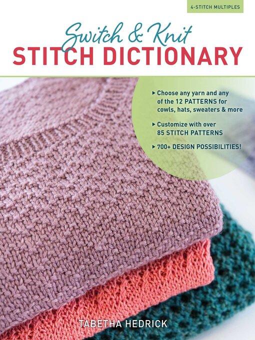 Title details for Switch & Knit Stitch Dictionary by Tabetha Hedrick - Wait list